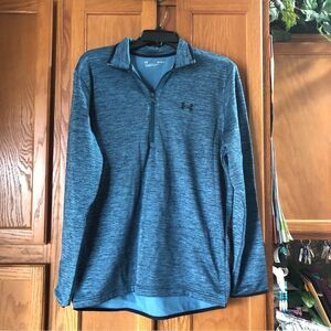 Under Armour Loose Men’s 1/4 Zip Heather Fleece Pullover Long Sleeve Shirt - M
